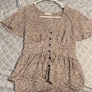 White Flower Blouse